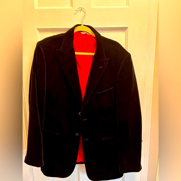 Men’s crushed velvet sport coat